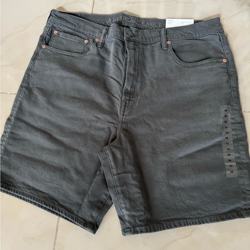 American Eagle Outfitters Men's Dark Gray Jean Shorts